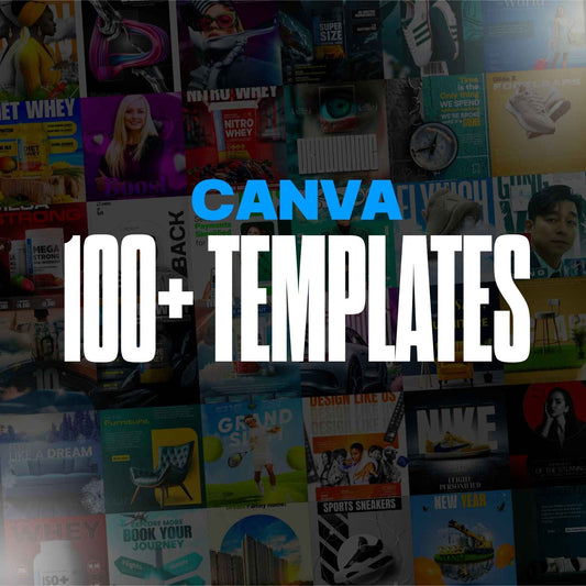 100+ Custom Canva Templates for Brands & Social Media | Editable Social Media Design Pack