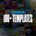 100+ Custom Canva Templates for Brands & Social Media | Editable Social Media Design Pack
